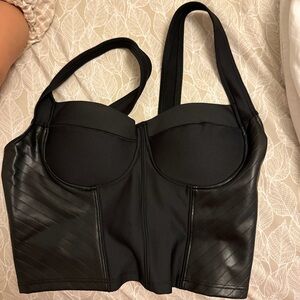 ALO Yoga Black Bustier Bra